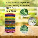Mosquito Repellent Bracelets - DEET-Free, 24 Pack