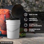 Portable Camping Toilet Seat for Emergencies & Trips