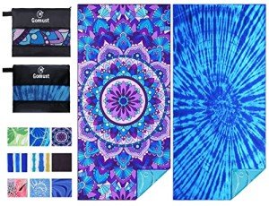 2 Pack Oversized Lightweight Quick Dry Beach Towels