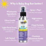 YAYA ORGANICS Baby Bug Repellent Spray - 4 oz
