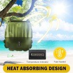 KIPIDA 5 Gal Solar Shower Bag for Camping