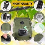 KIPIDA 5 Gal Solar Shower Bag for Camping