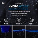 MISSION Cooling Hoodie Towel - Black Microfiber