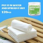 120 Pcs Mini Compressed Towels for Camping