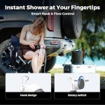 FLEXTAILGEAR Portable Rechargeable Shower for Camping