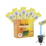 AOKE Portable Toilet Gel Powder - Lemon 25 Pack