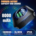 Rechargeable Portable Camping Shower with Foldable Bucket