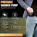 Rechargeable Portable Camping Shower with Foldable Bucket