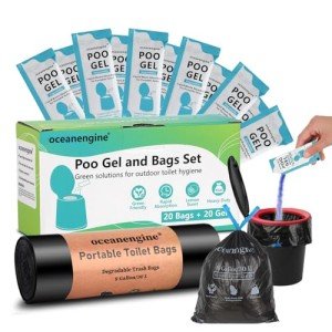 Portable Camping Toilet Bags with Absorbent Gel