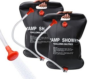 Solar Shower Bag - 5 Gallon Camping Set