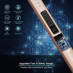 Windproof USB Rechargeable Electric Arc Lighter - Champagne Gold