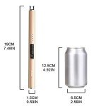 Windproof USB Rechargeable Electric Arc Lighter - Champagne Gold
