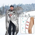 QIO CHUANG Emergency Mylar Thermal Blankets - 4 Pack