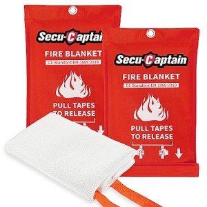 Emergency Fire Blanket Set - 2 Pack 40"x40