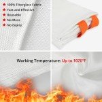 Emergency Fire Blanket Set - 2 Pack 40"x40