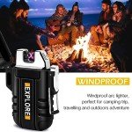 Waterproof Electric Dual Arc Lighter for Camping