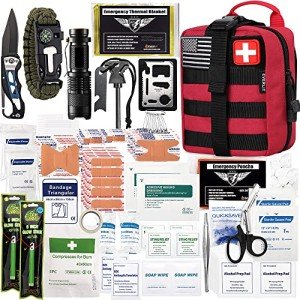 250-Piece Survival First Aid Kit for Adventures