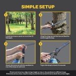 Durable Portable Camping Hammock with Tree Straps