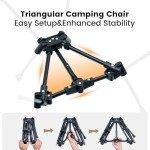 ONETIGRIS Tigerblade Portable Camping Chair, 330 lbs Capacity