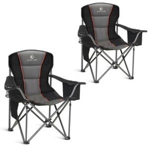 Oversized Camping Folding Chair with Cup Holder