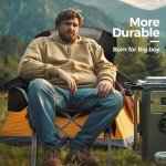 Oversized Camping Folding Chair with Cup Holder