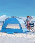 OutdoorMaster 4-Person Pop Up Beach Tent - Blue