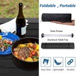 Portable Folding Camping Table - Aluminum Top