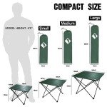 VILLEY Ultralight Folding Camping Side Table - Green