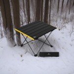 iClimb Ultralight Folding Camping Table - Black