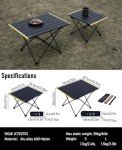 iClimb Ultralight Folding Camping Table - Black