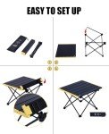iClimb Ultralight Folding Camping Table - Black