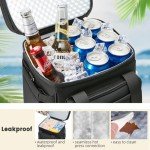 Insulated Double Deck Cooler Lunch Bag - Black