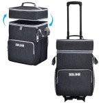 72-Can Rolling Cooler Bag with Wheels and Handle