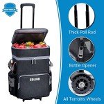 72-Can Rolling Cooler Bag with Wheels and Handle