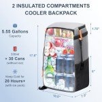SPARTER Insulated Backpack Cooler for Camping & Travel