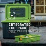 Pelican 8QT Cooler and Dry Box - Dark Grey/Green
