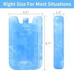 4-Pack Reusable Ice Packs for Coolers and Lunches