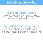 4-Pack Reusable Ice Packs for Coolers and Lunches