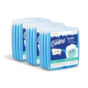 8-Pack Slim Ice Packs for Lunch Boxes & Coolers