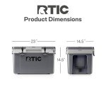 RTIC Ultra-Light 32 Quart Insulated Cooler - Dark Grey