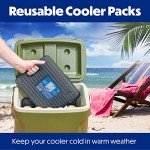 Large Reusable Ice Packs for Coolers, 2 Pack