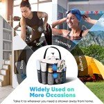 Portable 8-Pocket Mesh Shower Caddy for Camping