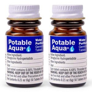 Potable Aqua Water Purification Tablets - 100 Count