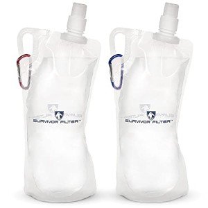 Survivor Filter 1L Collapsible Water Bottle - BPA-Free