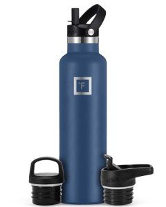Twilight Blue Stainless Steel Hiking Water Bottle