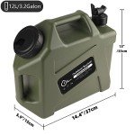 Portable 12L Water Jug with Spigot for Camping