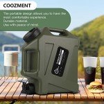 Portable 12L Water Jug with Spigot for Camping