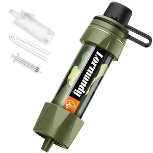 Portable Straw Water Filter for Camping and Hiking