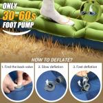 Yuzonc Double Self-Inflating Sleeping Pad with Pillow