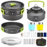 Essential Camping Cookware Set and Stove Kit
